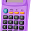 Calculator Blue, Basic Small Solar and Battery Operated, Large Display Four Function, Auto Powered Handheld Calculator School and Kids Available in Green, Red, Purple, Grey, Pink, 1 PK â€“ by Enday