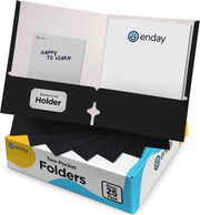 Paper 2-Pockets Portfolio 25 Pack