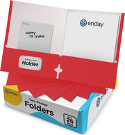 Paper 2-Pockets Portfolio 25 Pack