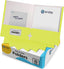 Paper 2-Pockets Portfolio With 3 Prongs 25 Pack