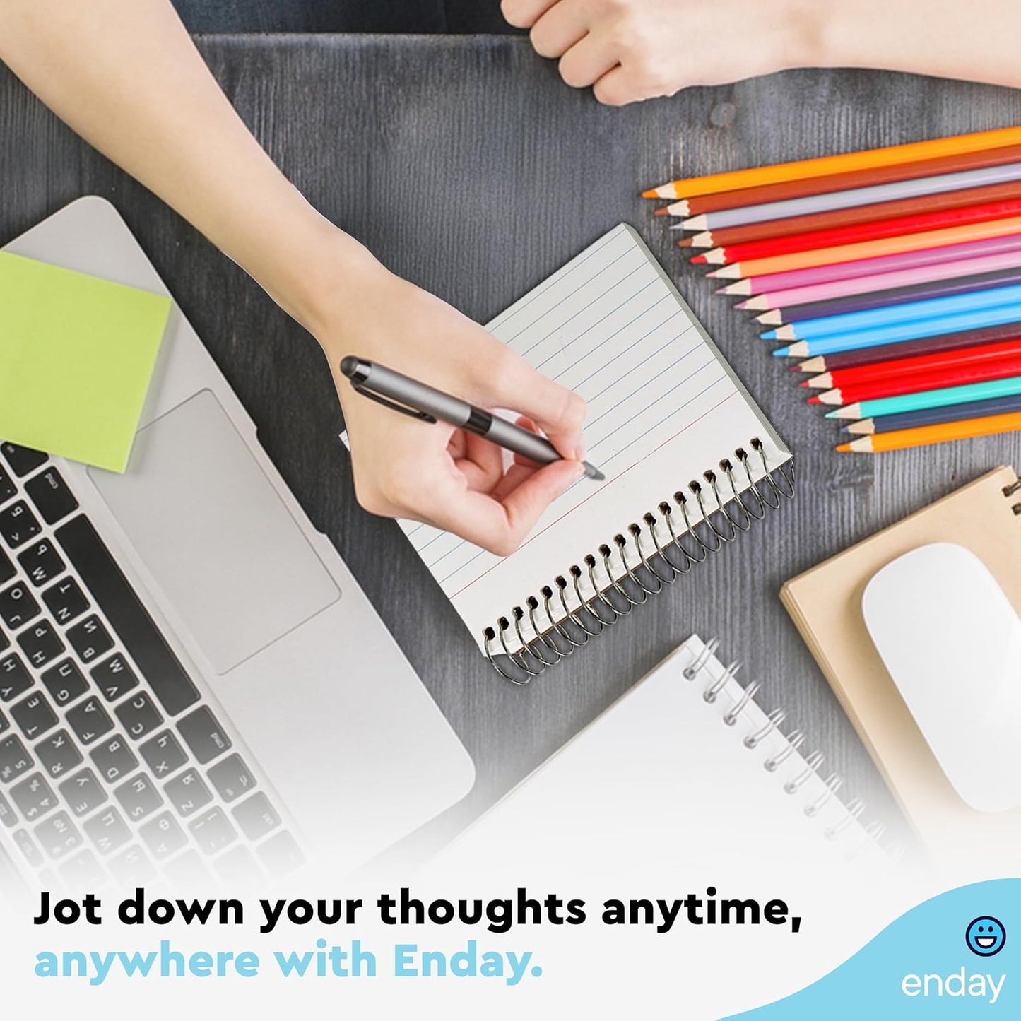 Emraw Spiral Index Cards 3x5 Ruled (4 Pack) - Spiral Bound Index Cards, 50 Page Index Card Book, Bound Flash Cards for Studying, Lined Note Cards for Office, School Supply, College