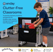 Enday Chair Pockets for Classrooms Set of 24, Premium Student Chair Pockets, Deep Seat Sacks for Classroom Chairs, Heavy Duty Chair Bags for Books & School Supplies Organizer