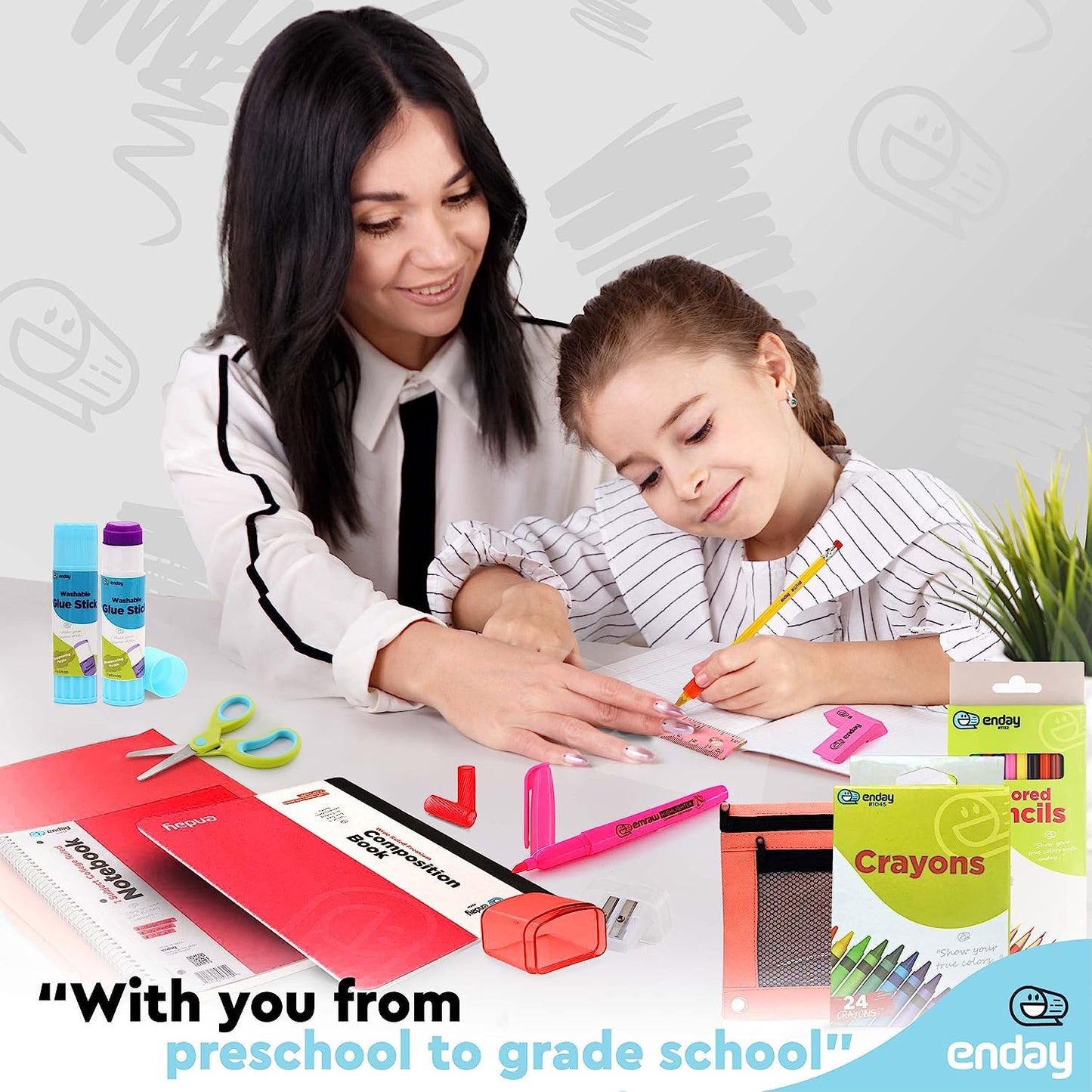 Back to School Supplies Kit - Red