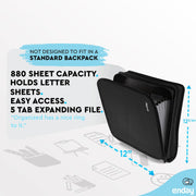 2" Zipper Binder + 6 Tab Expanding File