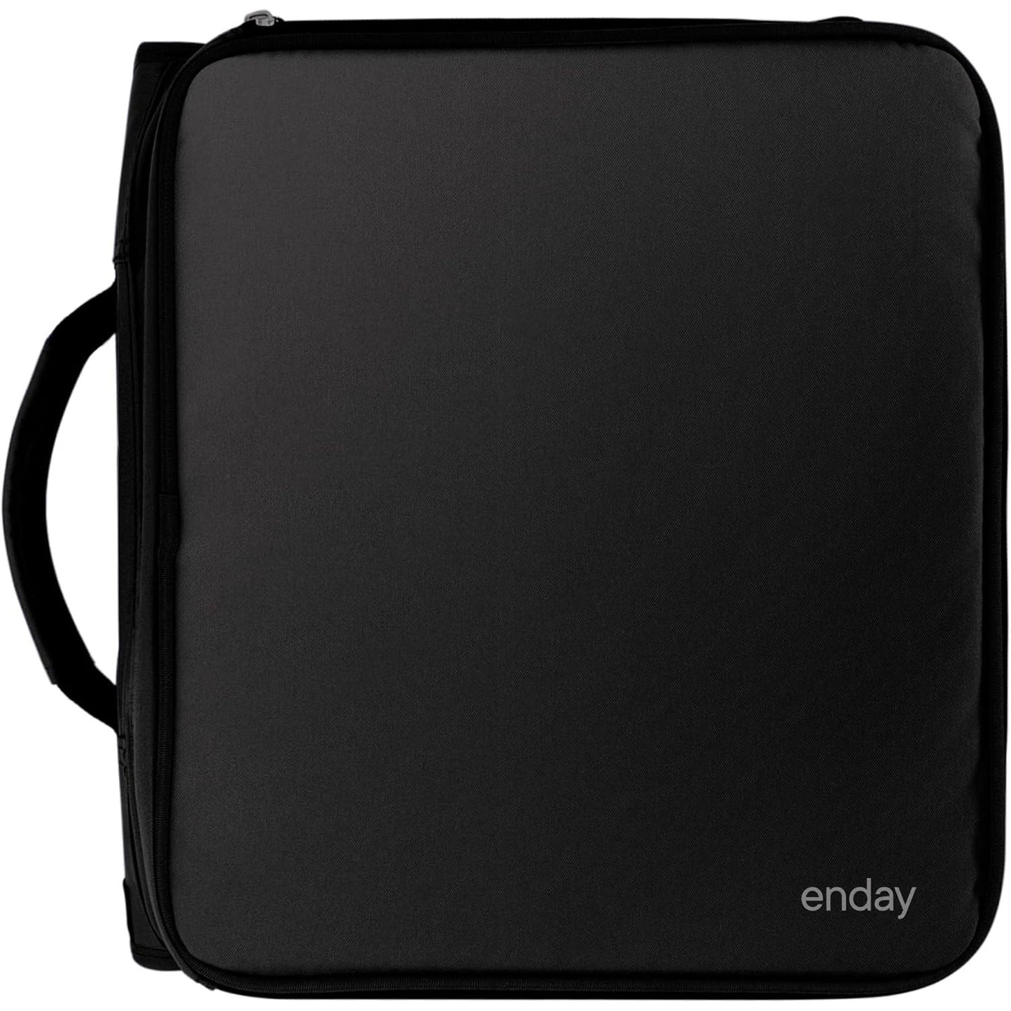 Enday 2 Inch Zipper Binder - 880 Sheet Capacity, 5 Pockets, Expanding File Folder with Durable Handle, Black