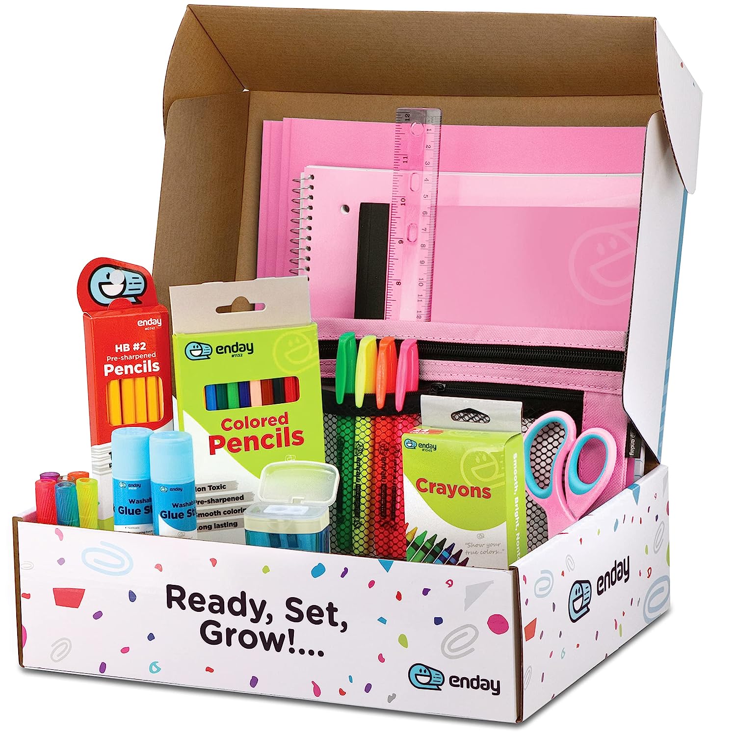 Back to School Supplies Kit - Pink – Enday