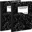 Emraw Composition Notebook College Ruled (2 Pack) Hard Cover Marble composition notebook, 100 Sheets, College ruled composition notebooks, White Paper Composition books, Black and white composition notebook