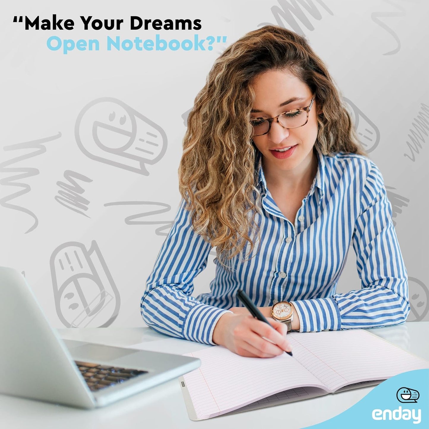 Emraw Composition Notebook College Ruled (2 Pack) Hard Cover Marble composition notebook, 100 Sheets, College ruled composition notebooks, White Paper Composition books, Black and white composition notebook