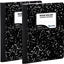 Emraw Marble Composition Notebook Wide Ruled Paper, 2 Pack, 9-3/4" x 7-1/2", 100 Sheets per Notebook Durable Cover Writing Book for school and journaling – by Enday