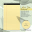 Enday Small Note Pads 5x8 Legal Pads, Legal Ruled Writing Pad with Perforated Pages, Canary Yellow Paper Jr. Legal Note Pads for Work and Note-Taking, 30 Sheets Per Notepad, 12 Pack
