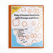Poly 2-Pockets Portfolio W/ 3-Prong, With View