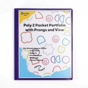 Poly 2-Pockets Portfolio W/ 3-Prong, With View