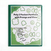 Poly 2-Pockets Portfolio W/ 3-Prong, With View