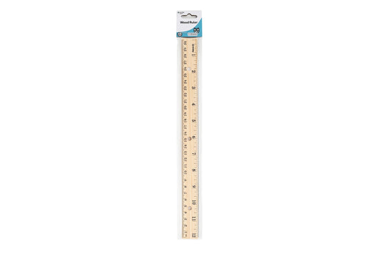 Wooden Ruler 12" (30Cm)