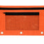 Double Zipper 3-Ring Pencil Pouch With Mesh Window