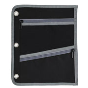 Jumbo Pencil Pouch 3-Pocket, Fit 3 Ring Binder