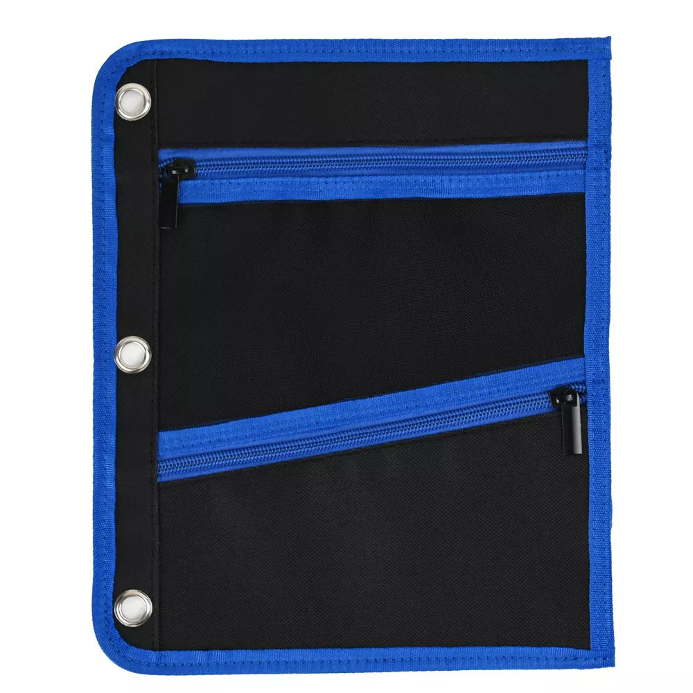 Jumbo Pencil Pouch 3-Pocket, Fit 3 Ring Binder