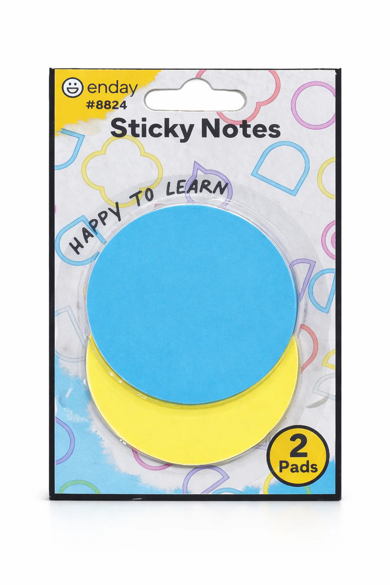 Circle Notes 2.9'' x 2.9'' 2 pads 30 sheet per pad