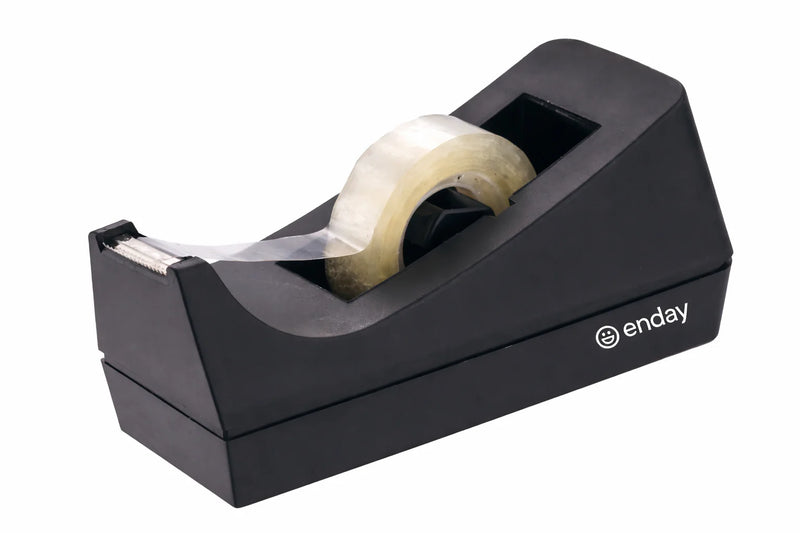 Desktop Tape Dispenser, Black, 1-inch Core