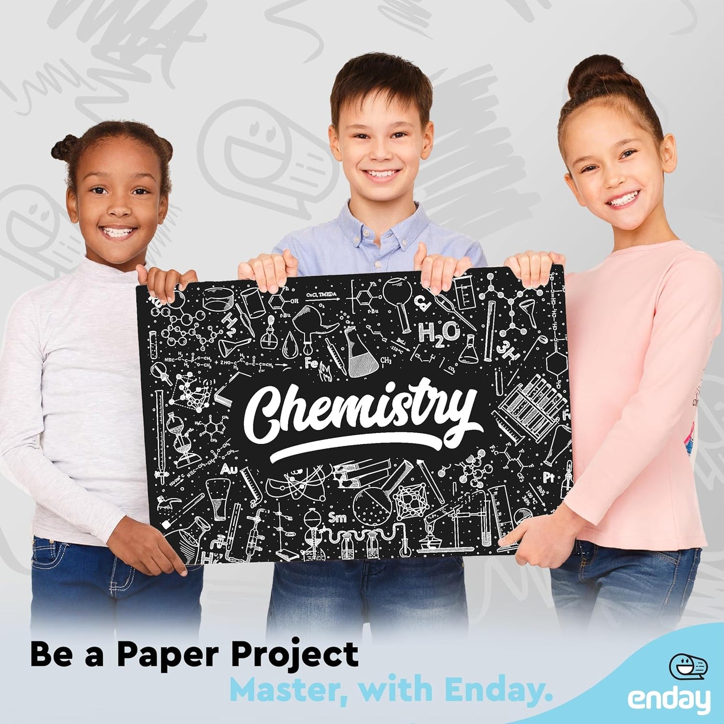 Emraw Poster Board Lightweight Craft Backing Boards for Presentations Office Sign Blank Painting Board Smooth Surface Poster Sheets for School Pack of 5 (Black)