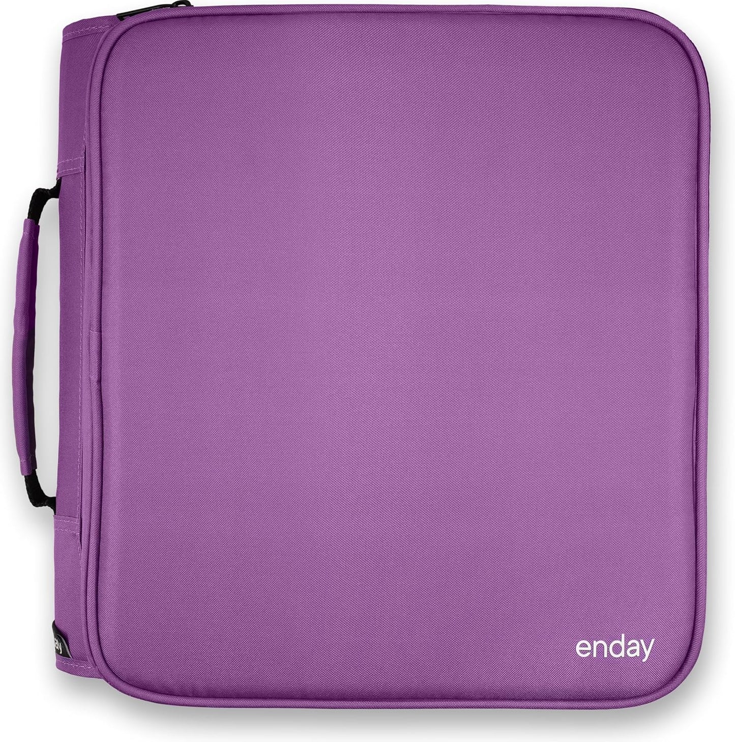 Zipper Binder 3 Ring, Large 2 Inch Binder with Zipper, 880 Sheet Capacity with Durable Handle, Multiple Pockets School Organizer, Black - by Enday