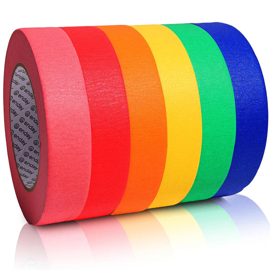 Masking Tape 1" X 60 Yards Assorted Colors