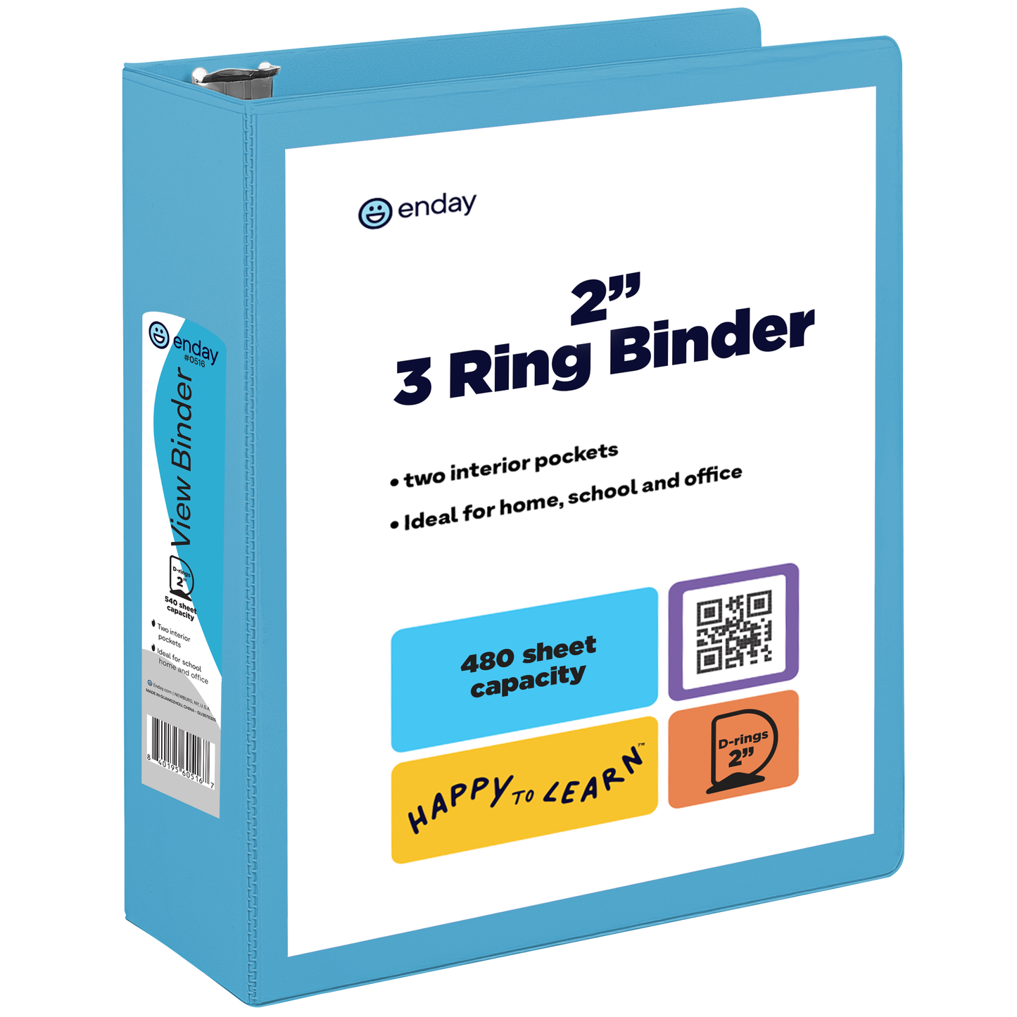 2″ Slant-D Ring View Binder With 2 Pockets