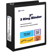 2″ Slant-D Ring View Binder With 2 Pockets