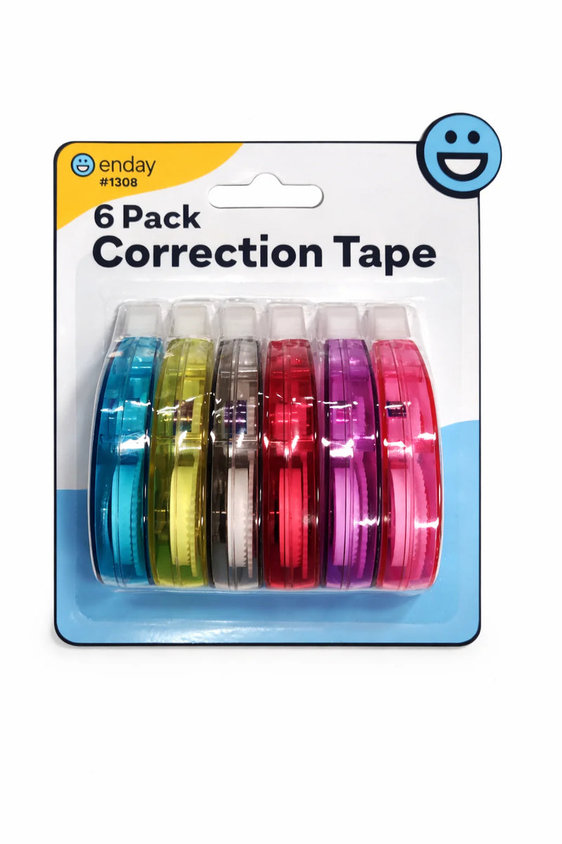 Correction Tape, 5 Mmx 314'' (6 Pack)