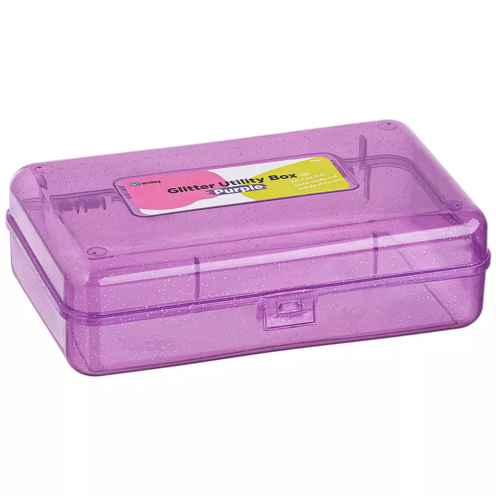 Glitter Bright Color Pencil Case Multipurpose Utility Box
