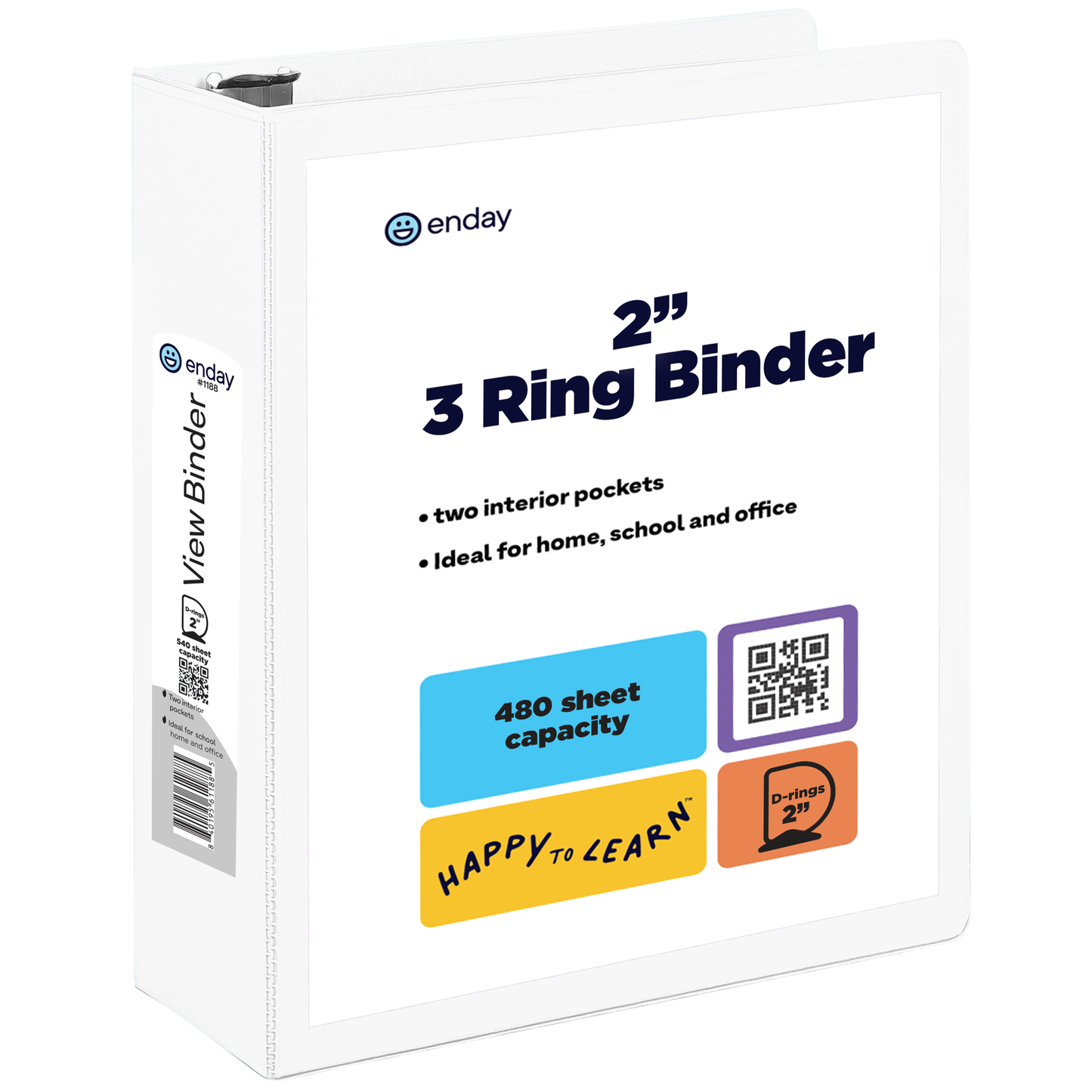 2″ Slant-D Ring View Binder With 2 Pockets