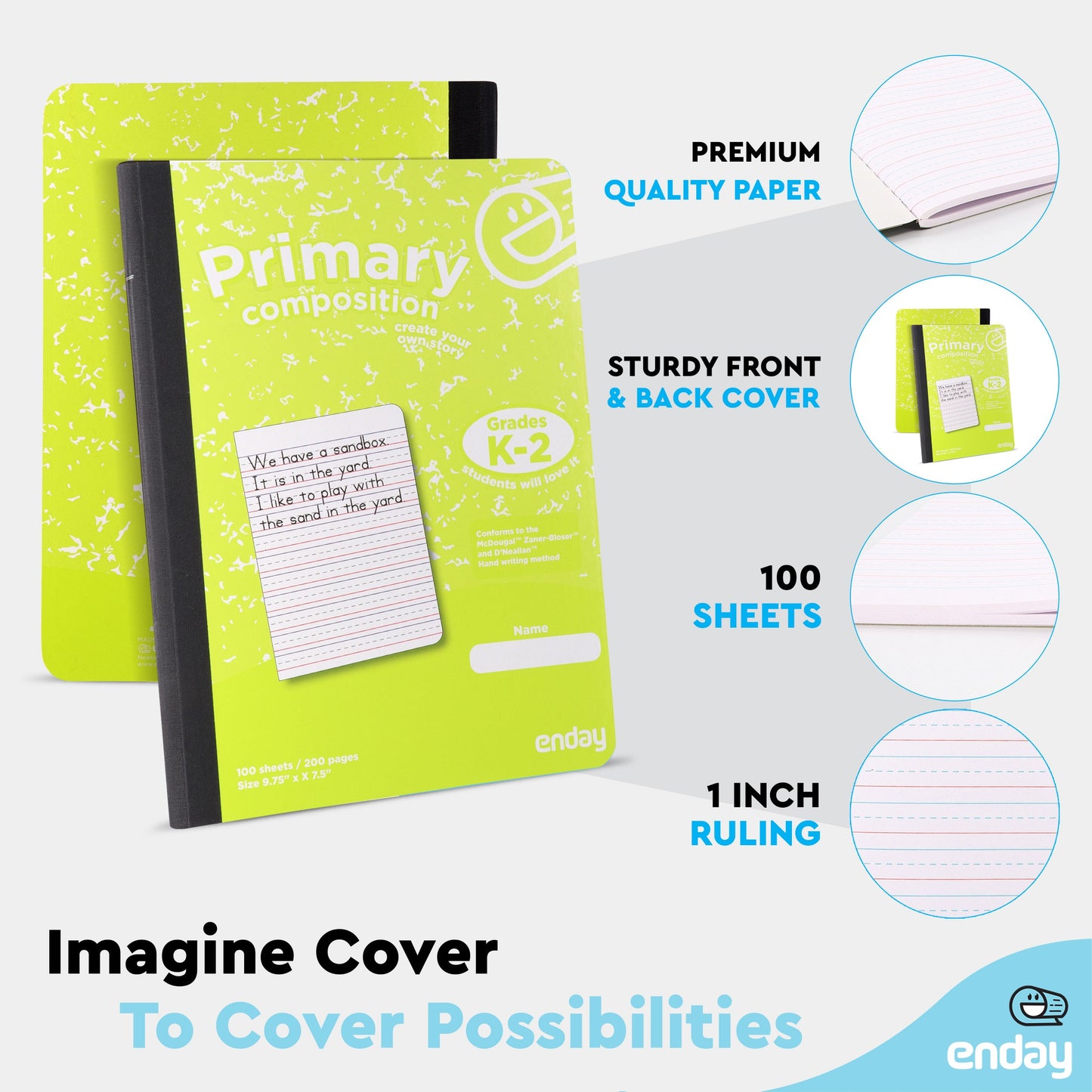 Primary Composition Notebook - Green