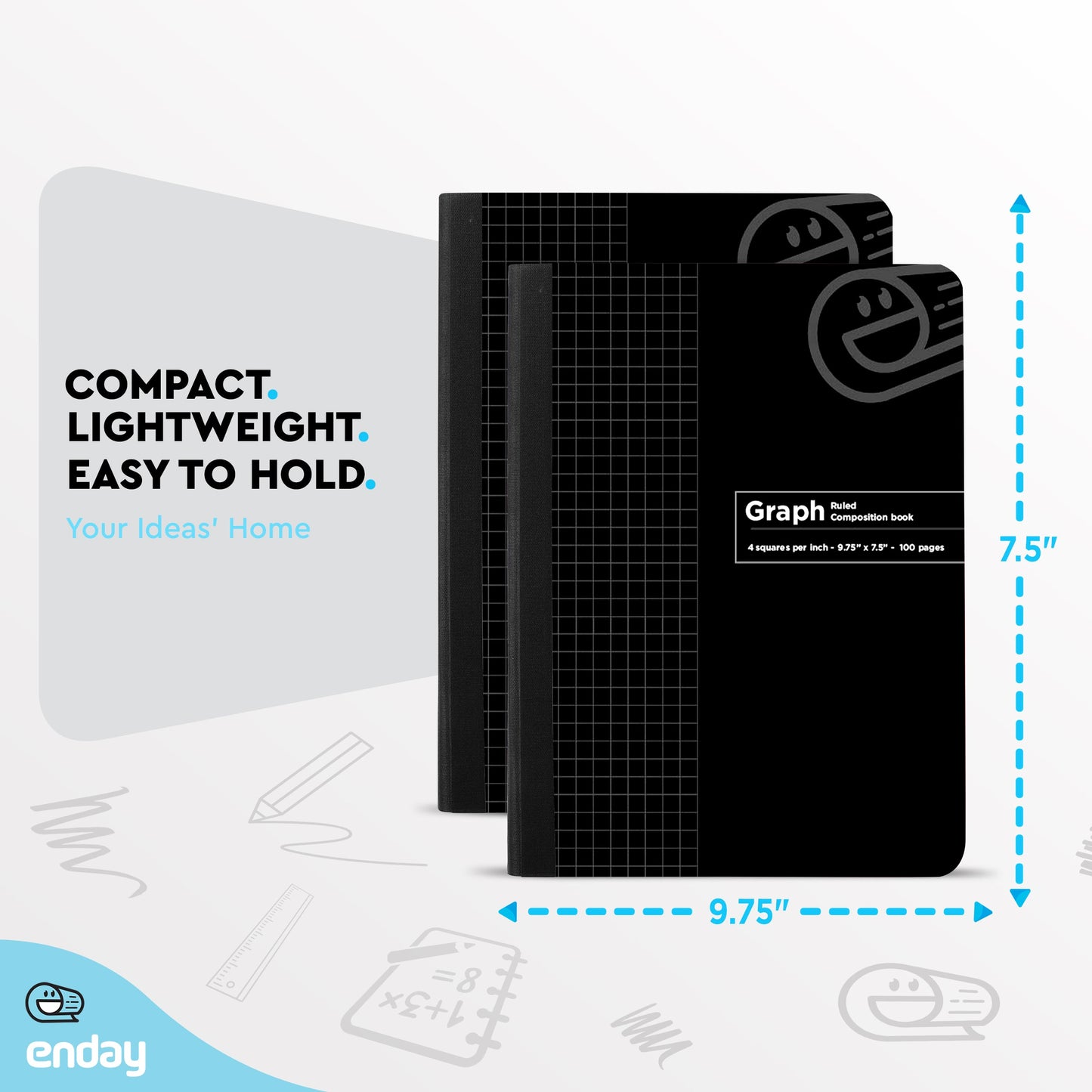 Composition Notebooks Graph Ruled - Black