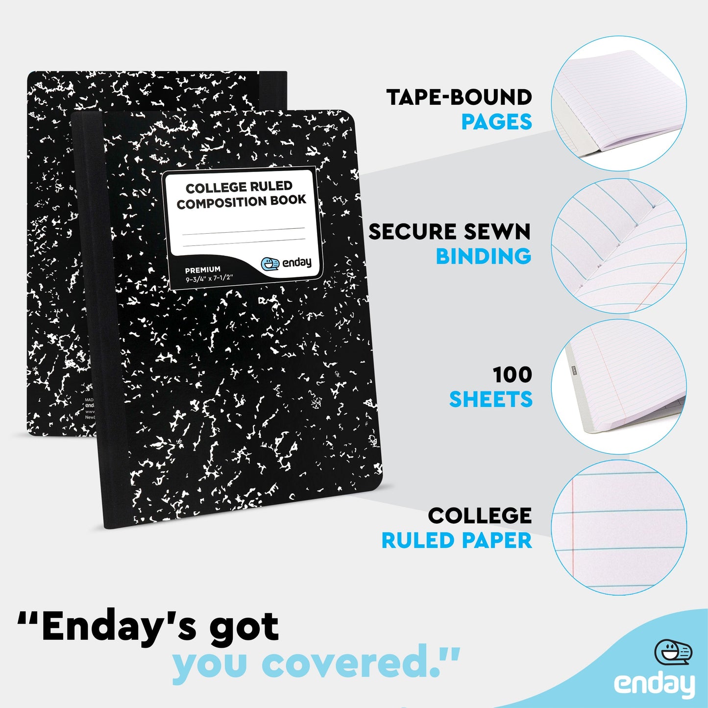 Composition Notebooks College Ruled - Marble