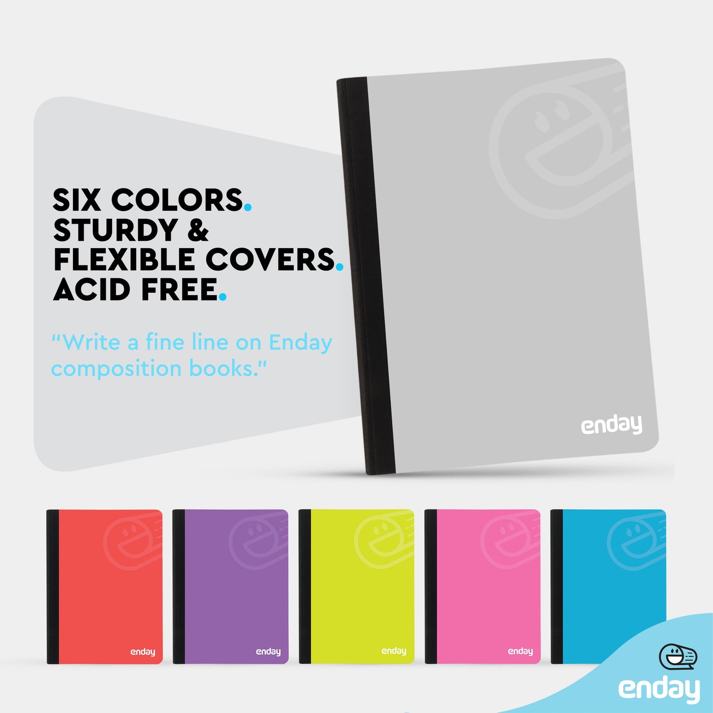 Composition Notebooks College Ruled - Grey