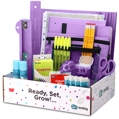 Back to School Supplies Kit - Purple