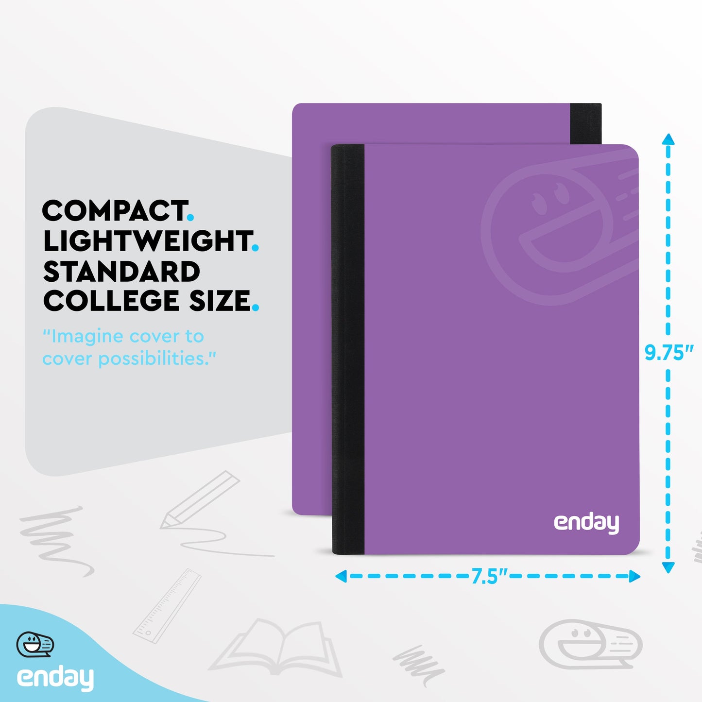 Composition Notebooks College Ruled - Purple