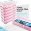 stackable plastic pencil case pink