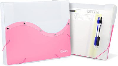 Two Tone Letter Size Document Case pink