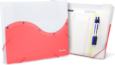 Two Tone Letter Size Document Case red