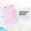 Standard Size Plastic Clipboard w/ Low Profile Clip pink