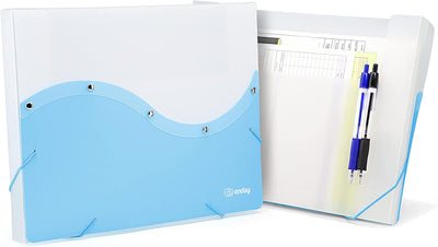 Two Tone Letter Size Document Case blue