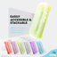 stackable plastic pencil case green