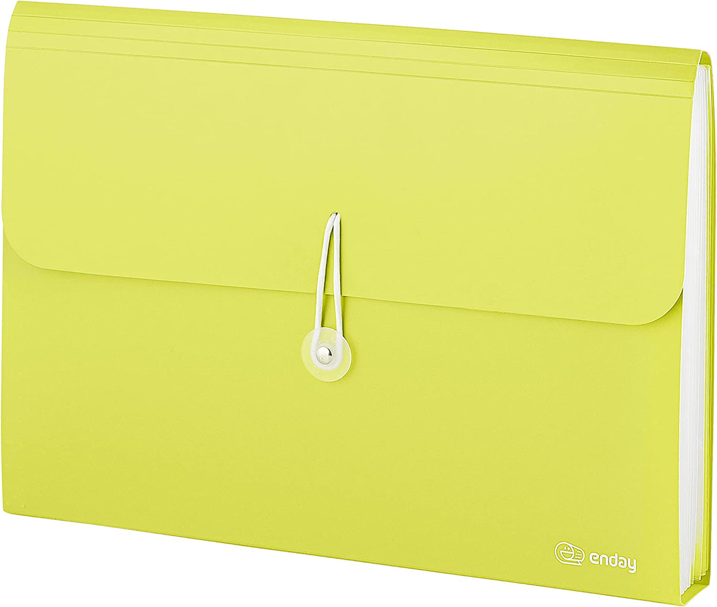 13-Pocket Letter Size Poly Expanding File green