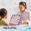 Memo Size Plastic Clipboard w/ Low Profile Clip purple