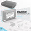 3" X 5" Index Card Case Holds 5 Tab Dividers grey
