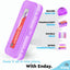 8" Bright Color Double Deck Organizer Box purple