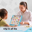Memo Size Plastic Clipboard w/ Low Profile Clip blue