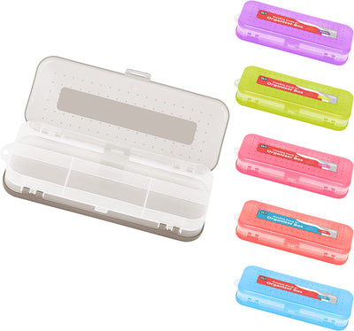8" Bright Color Double Deck Organizer Box grey