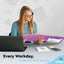 2" Slant-D Ring View Binder w/ 2 Pockets purple